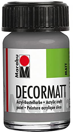 Marabu Vernice acrilica Decoropac, grigio chiaro, 15 ml, in vetro