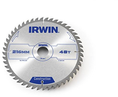 IRWIN Irw1897209 216 x 30 mm 48-teeth Lame de scie circulaire avec dents