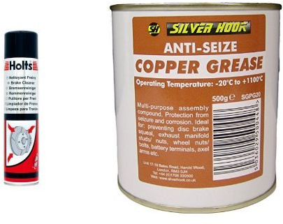 Holts 1831697 52460600131 Brake Cleaner 600 ml+Silverhook SGPG20 Copper Grease, 500 g