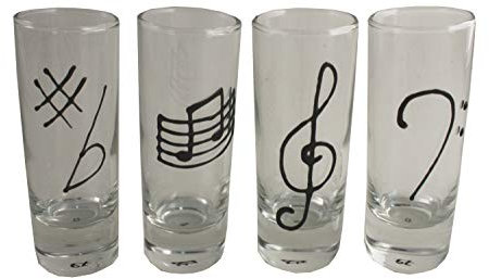 Dreamair Music Gift Shot Glasses (4 Pack)