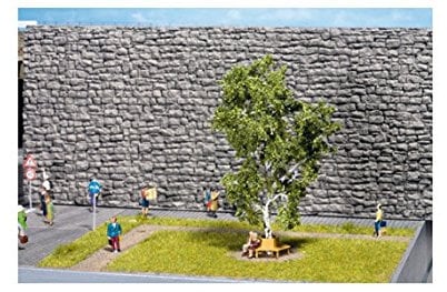 NOCH Baum mit Ruhebank, Modellbaum für Landschaftsgestaltung, 11,5 cm hoch, ideal für H0 Maßstab