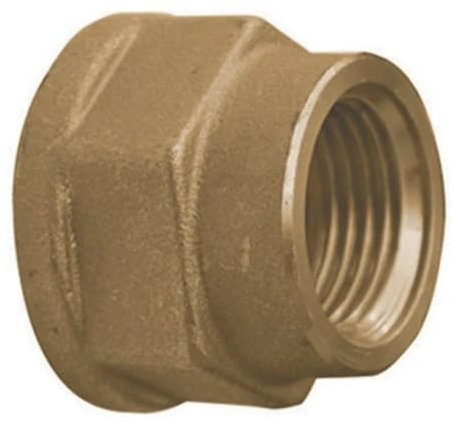 Manicotto ridotto diritto FF in ottone giallo 1 x 3/4