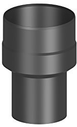 Erweiterung Ofenrohr/Rauchrohr Dn Ø 110-150 mm, lackiert - schwarz