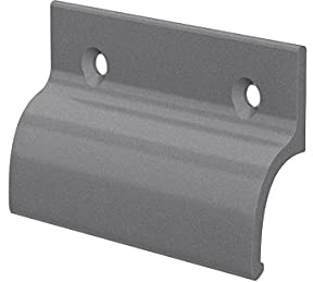 MS Beschläge® Balkontürgriff Terassentürgriff Ziehgriff aus Aluminium (Titan eloxiert)