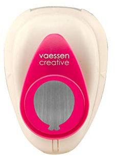 Vaessen Creative Perforadora de Papel, Globo, Talla S, Para Proyectos DIY, Scrapbooking, Creación de Tarjetas y Más