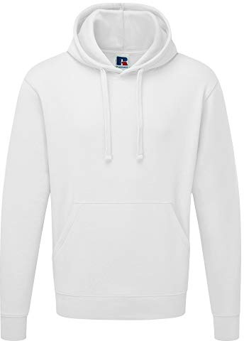 Russell Men's Hoodie white Bianco Small