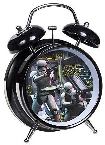 Star Wars Wecker schwarz klein
