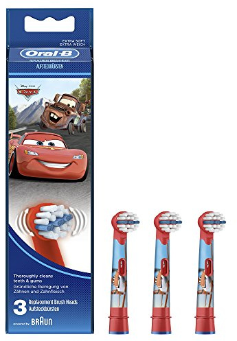 Oral-B Ersatzbürsten für Kinder, 3 Stück, mit Disney-Figuren, zufälliges Modell