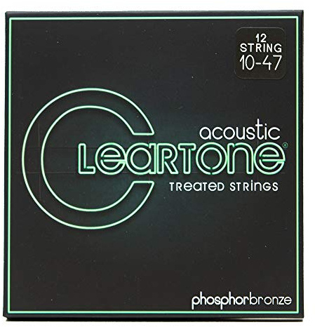 Cleartone Phosphor Bronze Acoustic Guitar Strings (10-47 12-String)