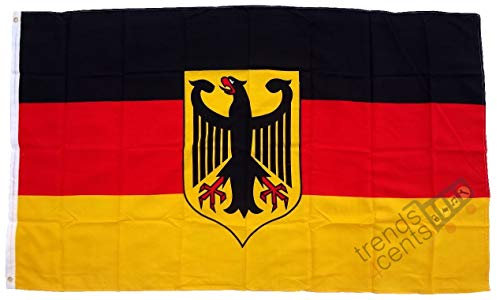 Drapeau env. 90 x 150 cm Drapeau Allemagne Service Aigle Allemand Service Drapeau