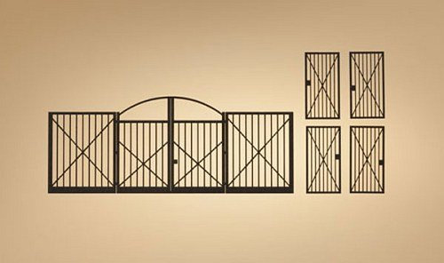 Auhagen 80208.0 80208.0-5 87 x 34 mm und 4 Tore 12 x 24 mm, bunt