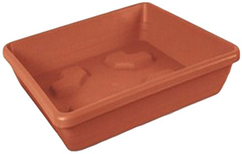 GEDA 010423 - Campana Quadrat, Sottovaso 42 x 42 cm, Colore: Terra Cotta