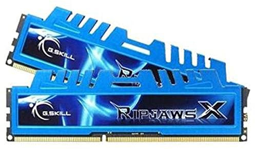 G.Skill Ripjaws X - Kit de Memoria RAM de 16 GB (2 x 8 GB DDR3 SDRAM, PC3-12800, 1600 MHz, 1.5 V), Azul