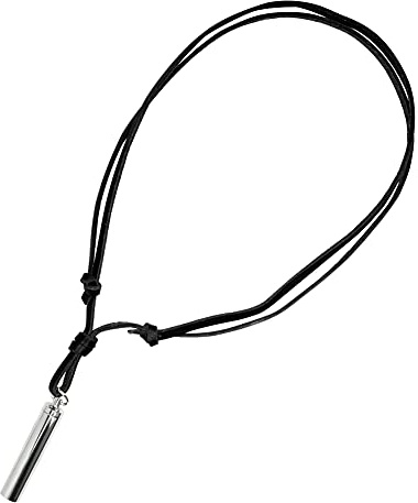 Soul-Cats Lederkette mit Schraub-Anhänger – Geheimversteck für Botschaften & Medikamente – Edelstahl & Leder – Verstellbar 45–78 cm – Braun oder Schwarz