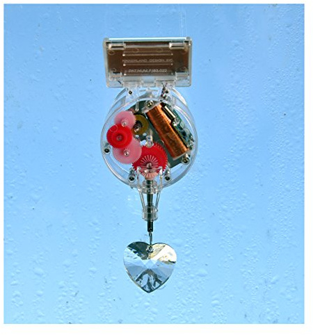 Kikkerland Acrylic Heart RainbowMaker, Transparent