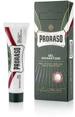 Proraso Shave Healing Gel, 10 ml, reparierende Hautpflege für Männer zur Behandlung von Rasurbrand und Hautirritationen nach der Bartrasur, Made in Italy