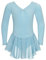 tanzmuster ® Ballettkleid Mädchen Langarm - Anna - aus weichem Baumwollstoff mit Glitzersteinen und Chiffon Röckchen fürs Kinder Ballett Ballettbodyin hellblau, Größe:92/98