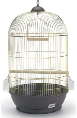 MOLY Jaula para Pájaros Desmontable con Bandeja Extraíble | Pajarera para Aves de 70 X 40 con Cubete + 2 Comederos + Columpio + Palo | Fácil de Limpiar