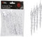 PMS Christmas tree decoration, icicle, clear, pack of 12