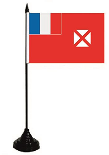 U24 Drapeau de table Wallis & Futuna - 10 x 15 cm