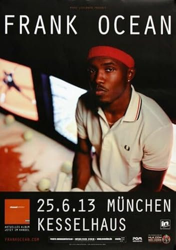 Frank Ocean - Channel Orange, München 2013 » Konzertplakat/Premium Poster | Live Konzert Veranstaltung | DIN A1 «
