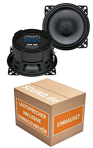 JUST SOUND best choice for caraudio Lautsprecher Einbauset passend mit Hifonics Zeus ZSi 42-10cm Koax BMW 5er E39 Touring Dachhimmel