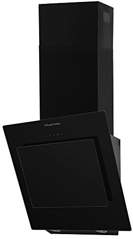 Russell Hobbs RHGCH702B 60cm Wide Angled 5 Function, LED Light, Cooker Hood Black Glass