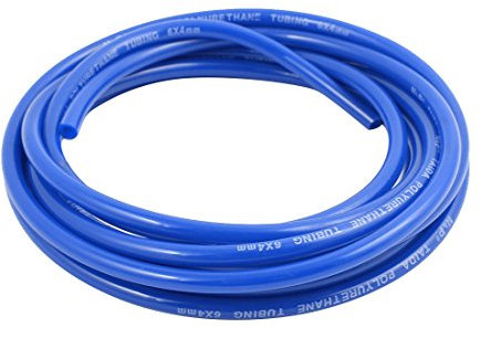 sourcing map Blau 3 Meter 6mm x 4mm Pneumatisch Druckluftschlauch Luftschlauch Schlauch