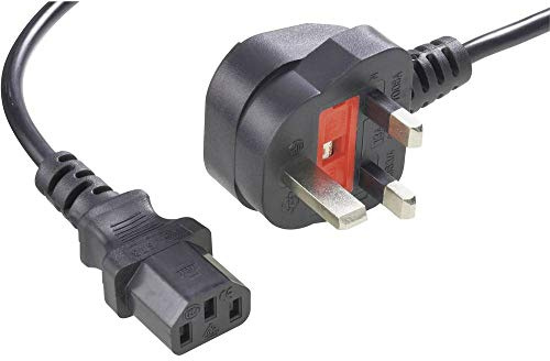 Goobay 51323 UK - Kaltgerätekabel, 1, 8 m, Schwarz