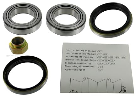 SKF Radlagersatz mit Wellendichtring VKBA 949 Position Vorderachse Außendurchmesser 63 mm Höhe 111 mm Länge 111 mm Breite 84 mm - OE Qualität | Kompatibel mit: MAZDA 121 I, 323 III, 323 III Hatchback, 323 III Station Wagon