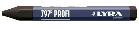 L4870099, LYRA 797® PROFI Förster- und Signierkreide (Ölbasiert) für wetterfeste Markierungen, Box mit 12 schwarz Kreiden