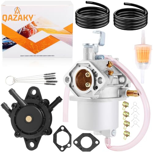 QAZAKY FE290 Vergaser + Kraftstoffpumpe Ersatz für Golf Cart Club Car DS Precedent Turf Carryall Motor 1016478 1018056-01 1019056-01 17552 1016438 1016439 1016440 1016441 1992–1997 Vergaser
