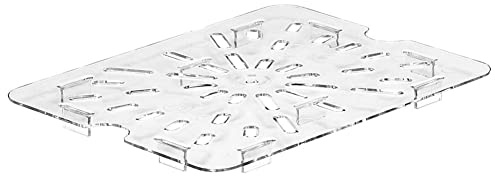 Cambro 20CWD135 Clear Camwear Drain Shelf for Half Size Food Pans