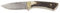 Muela Colibri Damast Jagdmesser, Hirschhorn, Klinge: 7 cm