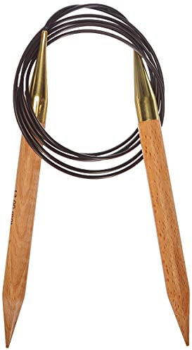 KnitPro K35368 Rundstricknadel, Birkenholz, Braun, 12 mm