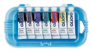 Giotto Témpera Tubo 7.5 Ml (Col. Prim.) Est. 7 Uds.