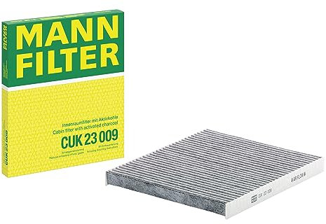 MANN-FILTER CUK 23 009 Filtro aria cabina - Filtro Antipolline con Carbonio attivato - per Autovetture + veicoli commeriali