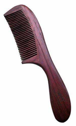 UK Seller! 100% Hand Made Purple Heart Wood Violetwood Comb, Purpleheart Wood Comb anti static 20cm (No Gift Bag)