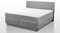 Charlottes Möbelkaufhaus Boxspringbett ROM II 180x200 cm Grau Hellgrau Härtegrad H2 H3 H4 180 x 200 cm 7-Zonen Tonnentaschenfederkern Matratzen und Topper