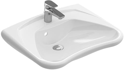 Villeroy & Boch O.Novo/Omnia Classic vita Waschbecken 60x49cm mit Hahnloch und Überlauf weiß