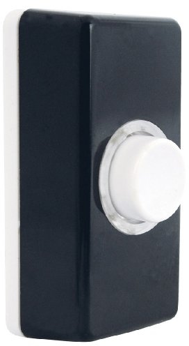 Friedland BPLWB - Eterna Black/Illuminated Bell Push in White/Black