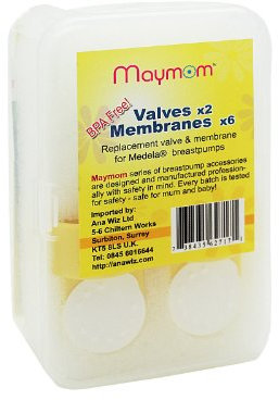 Maymom Valve × 2 & Membranes × 6 Replacement for Medela Breastpumps
