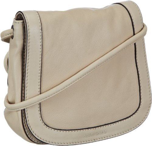 GERRY WEBER Bologna Flap Bag S 4080000390, Damen Schultertaschen, Weiß (offwhite 101), 17x17x2 cm (B x H x T)