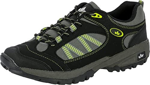 Lico Herren Rancher Low Trekking-& Wanderhalbschuhe, Schwarz Grau Grün, 42 EU