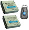 amsahr Batteria di ricambio digitale per fotocamera e videocamera per Samsung IA-BH125A, HMX-M20/Q100, confezione da 2 pezzi