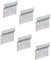 Gedotec Aufhängeschiene Metall verzinkt | 6 Stück - Wand-Befestigung für Hänge-Schränke | Länge 60 mm | Wandschiene für Schrank-Halterung | zum Schrauben für Schrankaufhänger | Trägerplatte Stahl