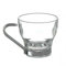 Bormioli Rocco - Tazza Oslo Caffè Con Manico Inox Bormioli Set Di 3