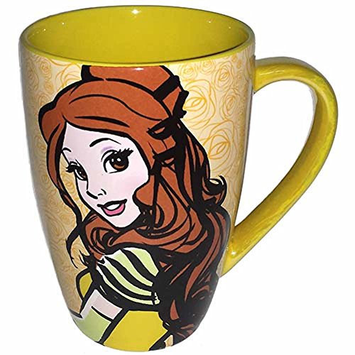 Disney Parks Belle Mornings Coffee Mug - Disney Parks Exclusive & Limited Availability + Double Sided Belle Stamp Included