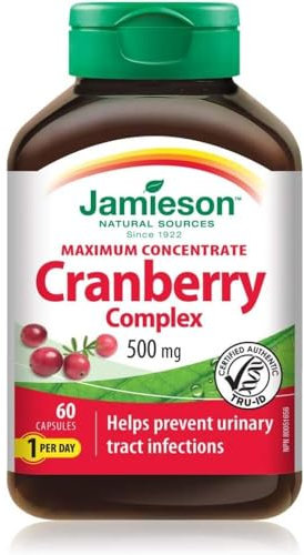 Jamieson Cranberry Concentrate 500mg 60 Capsules