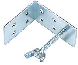 Amazing Drapery Hardware 2 QTY: Roman Shade(or woven wood) L Bracket w/wingnut/Ceiling or Wall Mount